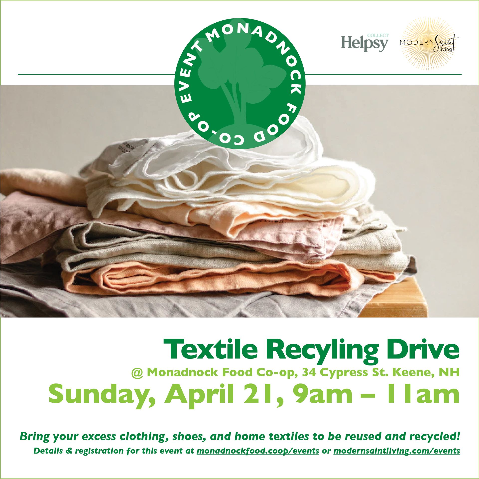 Spring Textile Recycling Drive