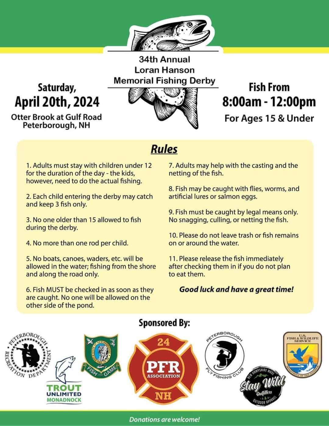 34th Annual Loran Hanson Memorial Fishing Derby