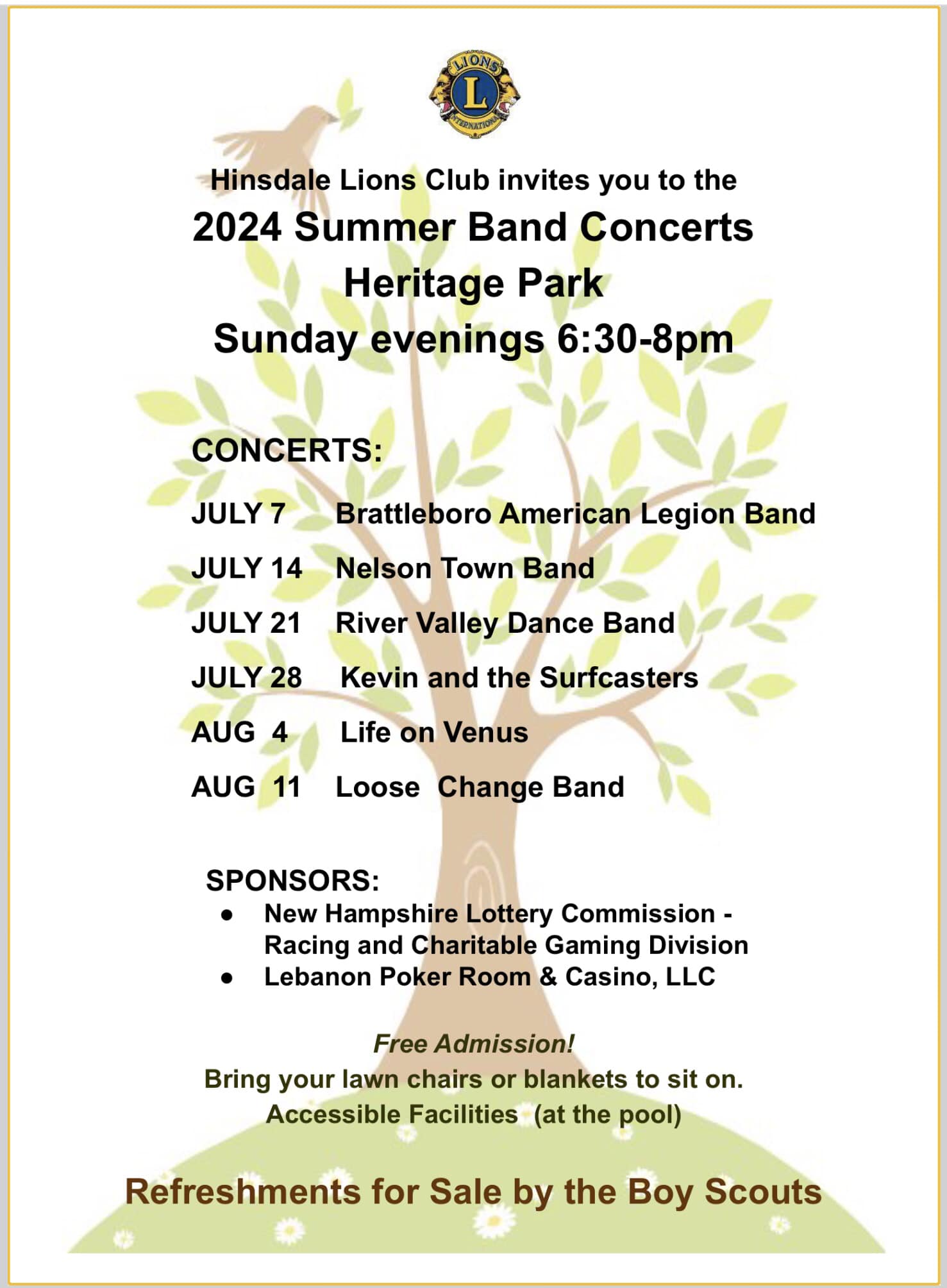 Hinsdale Summer Band Concerts