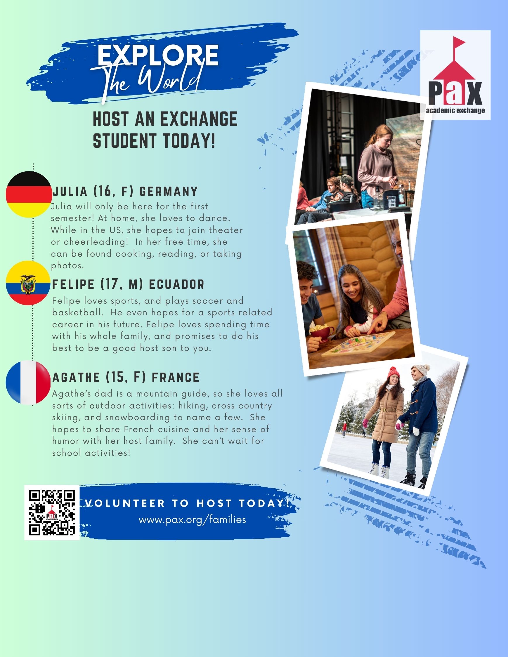 Seeking Host Families for Exchange Students!