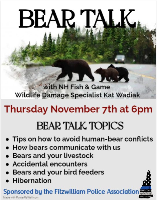 Free Community Event - Bear Talk